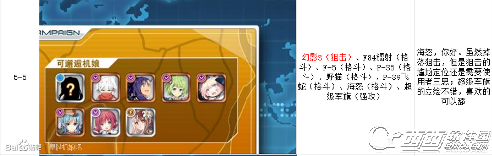 皇牌机娘第五章机娘脱落列表 第5章打捞攻略