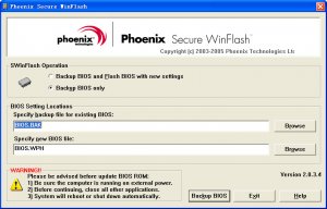 Phoenix BIOS写入工具(WinPhlash)