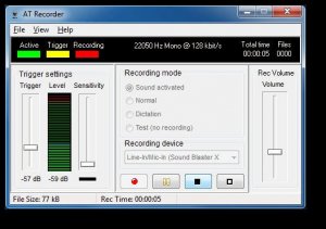 声音触发声控录音软件AT Recorder