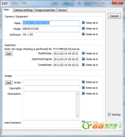 exiftool gui用法-用exiftool gui查询照片并修改EXIF信息