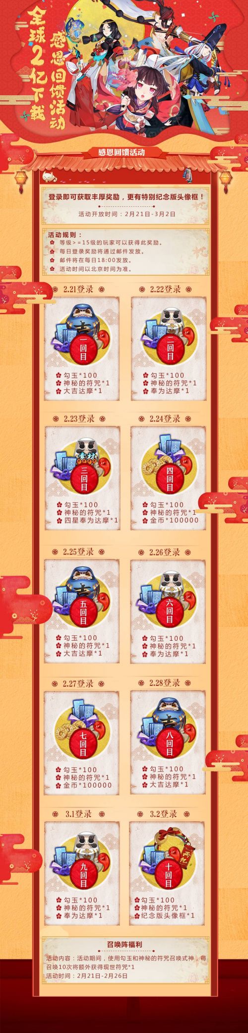 阴阳师破2亿送勾玉领取在什么位置 阴阳师登录送勾玉领取活动奖励地方详细情况介绍一览
