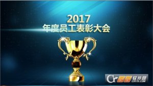 2017公司年会颁奖表彰典礼PPT模板【2款】