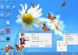桌面蝴蝶飞舞(Butterfly On Desktop)