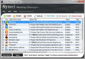 开机自启动软件管理(Synei Startup Manager)