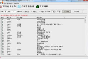 英文名取名字软件