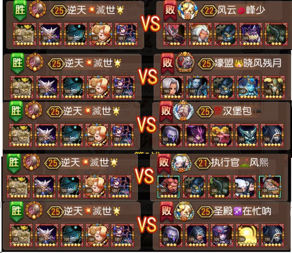 刀塔传奇传奇竞技场最强阵容 传奇竞技场高阶阵容推荐