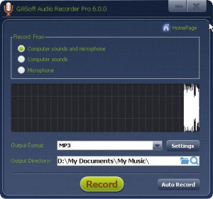 音频录制工具(GiliSoft Audio Recorder Pro)
