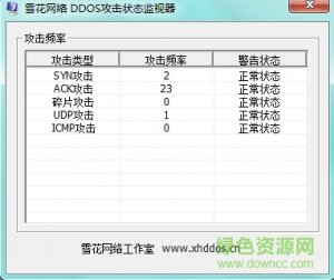 雪花DDOS攻击状况监视器软件 体验版