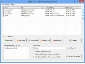 文件转txt工具Okdo All to Text Converter