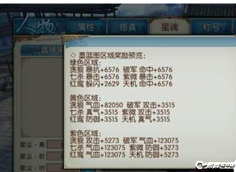 诛仙手机游戏四大星魂介绍 星魂第二页绛紫图形解析析